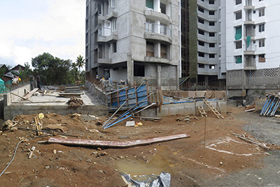 Apartments in Kochi work progress 3